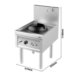 Gas Wok-Herd - 27,5 kW - 1 Kochstelle