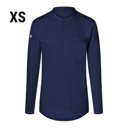 (6 pieces) Karlowsky - Long Sleeve Men's Work Shirt Performance - Navy - Size: XS