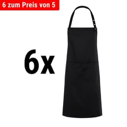 (6 pieces) Karlowsky - Bib Apron Tenerife - Black