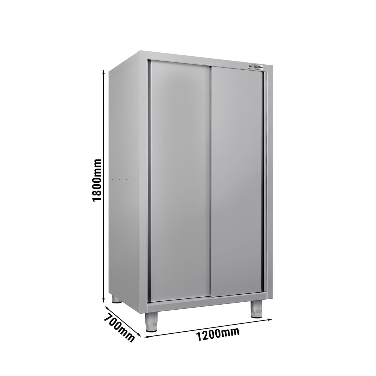 Geschirrschrank ECO - 1200x700mm - 2 Schiebetüren - Höhe: 1800mm