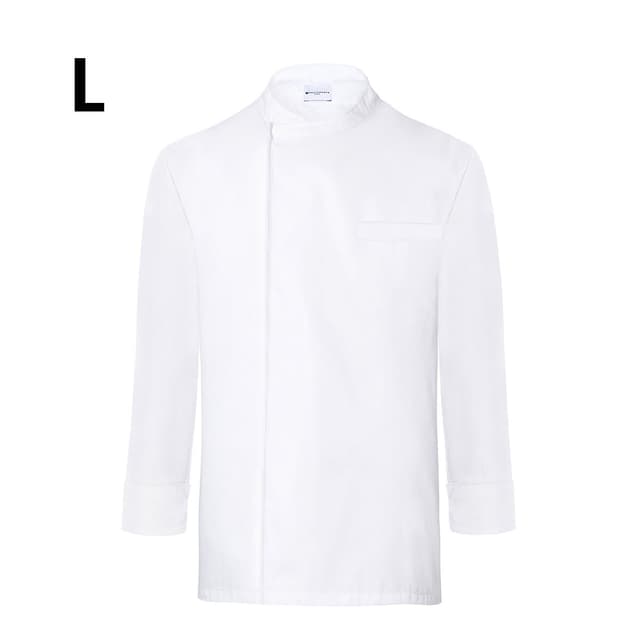 Karlowsky Long Sleeve Throw Over Cooking Shirt - White - Size: L