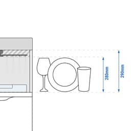 PREMIUM Umývačka skla 3,4 kW - s odtokem - a čistící pumpou, přívodem oplachového prostředku & Wifi funkcí (dvoustěnná)