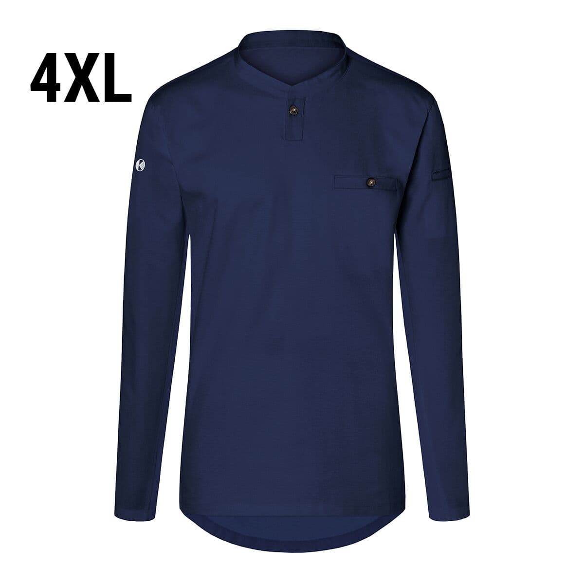 (6 pieces) Karlowsky - Long Sleeve Men's Work Shirt Performance - Navy - Size: 4XL