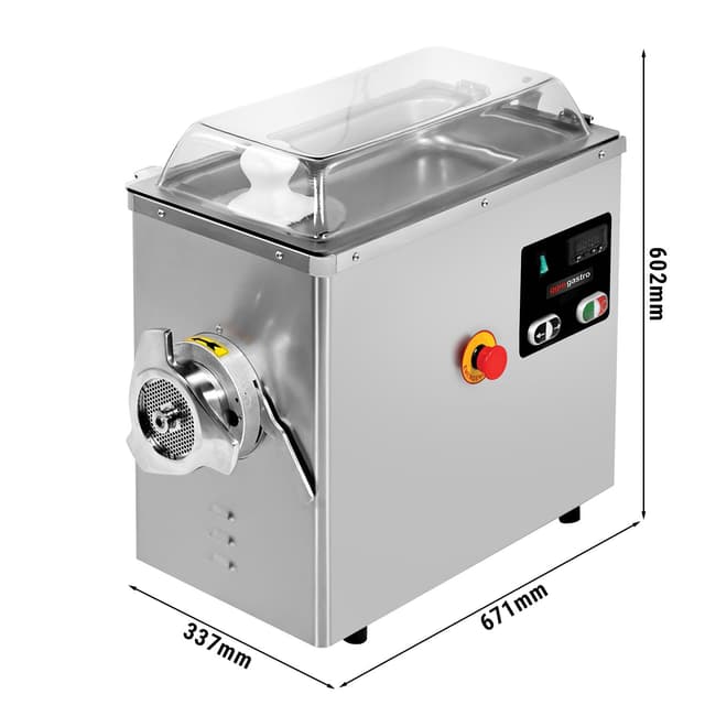 Elektrischer Fleischwolf 22 - 400kg/h - 1,5 kW - 1400rpm - mit Kühlung