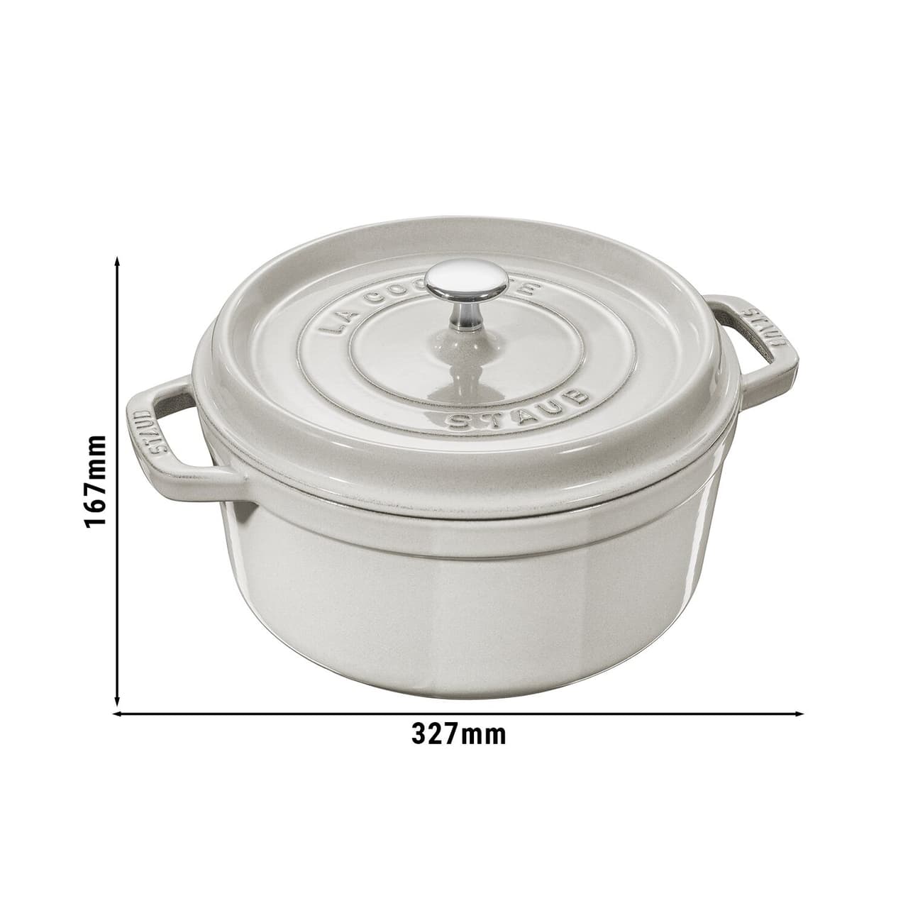 STAUB | LA COCOTTE - Cocotte - Ø 260mm - Gusseisen - Weisser Trüffel