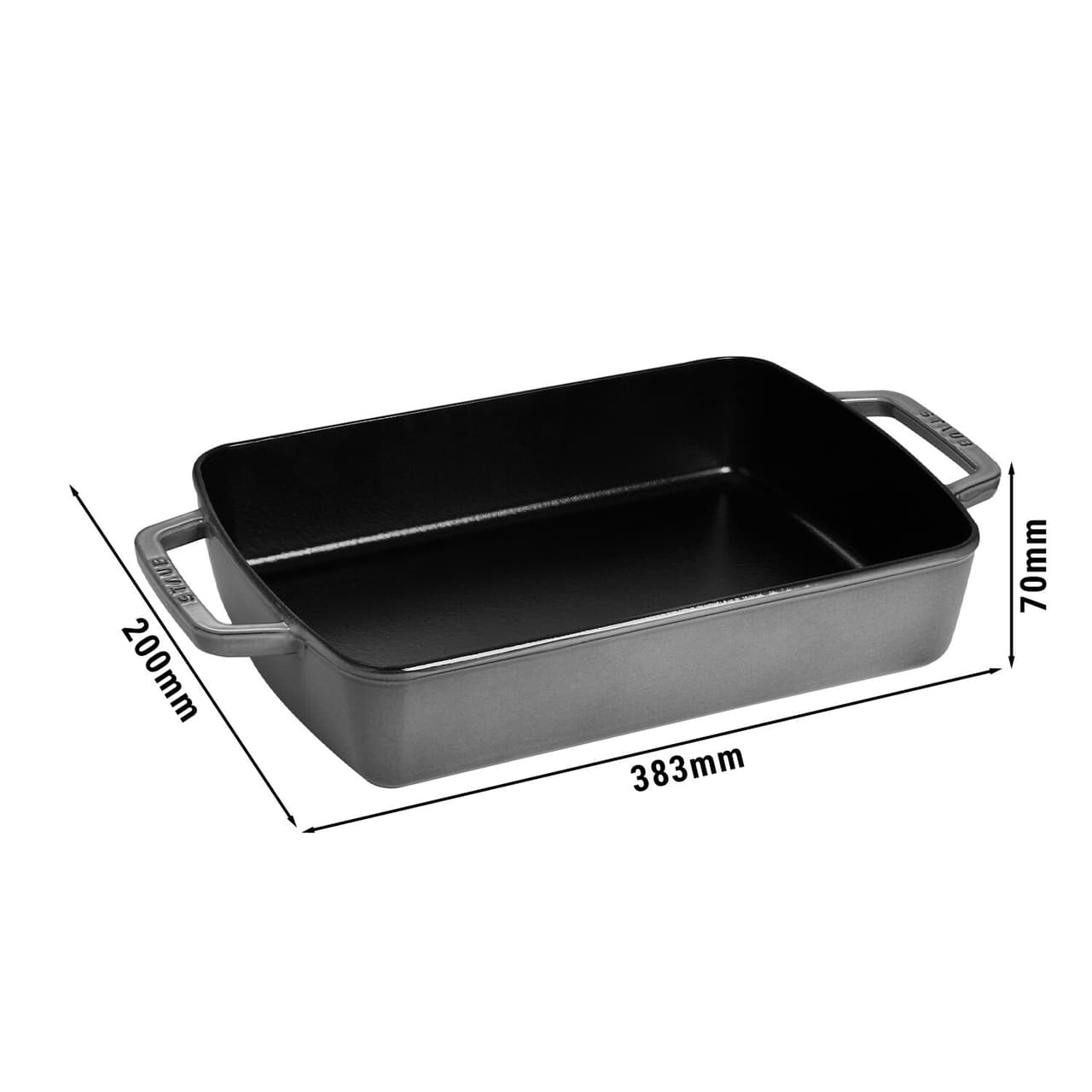 STAUB | SPECIALITY - Forma do trouby - 300x200mm - litina - grafitově šedá