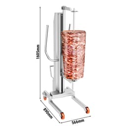 Kebab lift for various kebab skewers - max. load: 350 kg