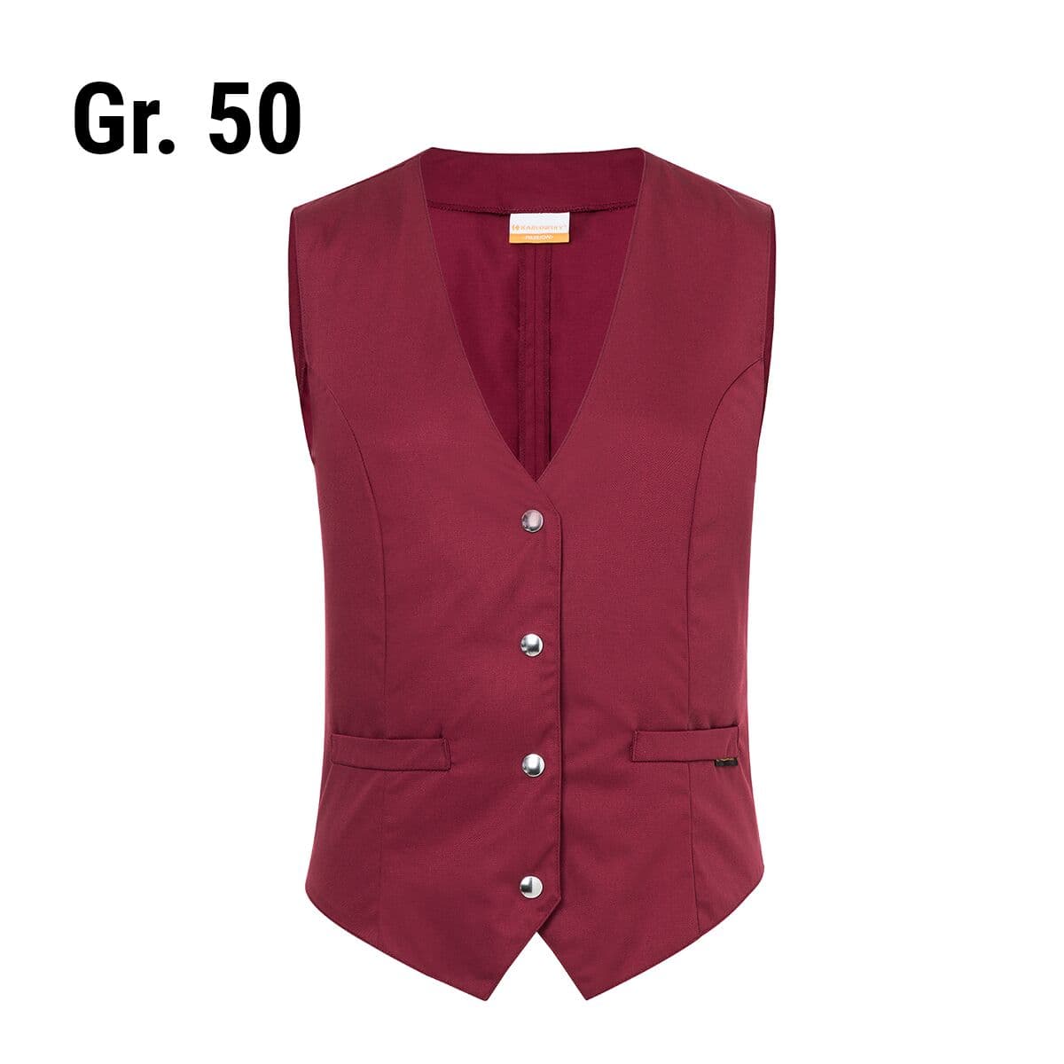 (6 pieces) Karlowsky - Ladies vest Lena - Bordeaux - Size: 50