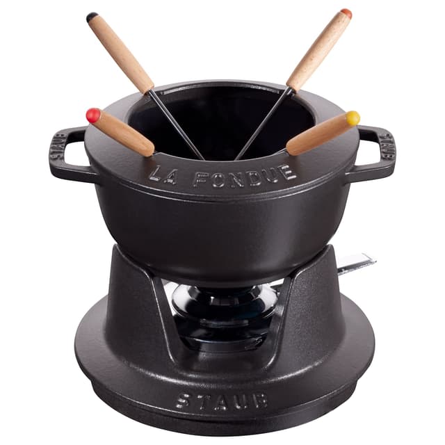 STAUB | SPECIALITIES - Fondue sada - Ø 160 mm - litina - černá