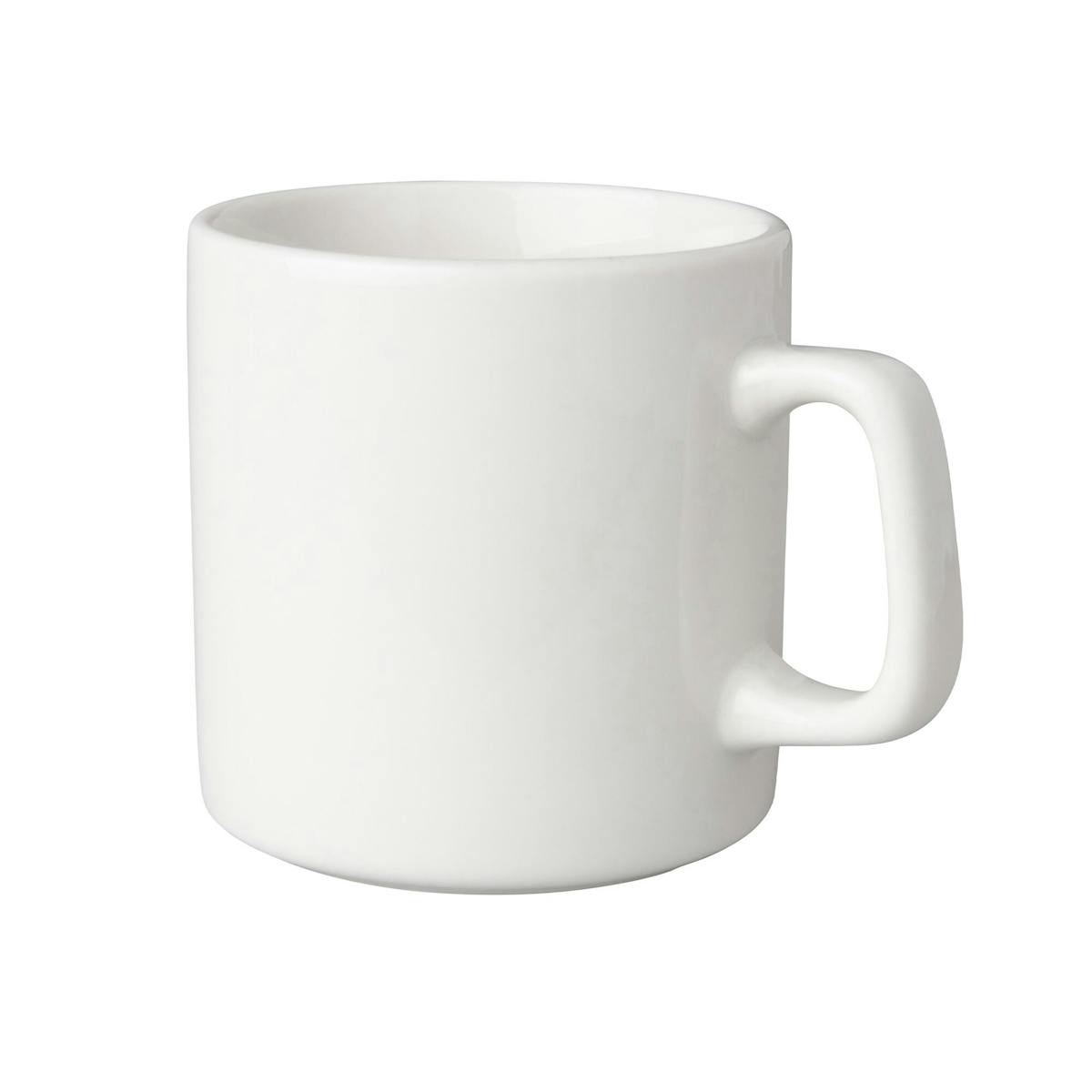 (12 Kusů) BUDGETLINE - Šálek na kávu Mammoet - 200ml - bílý