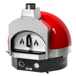 Gas pizza oven red - incl. base - height: 0.83 m	