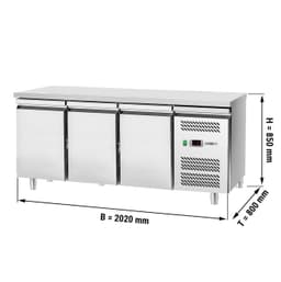 Bakery Refrigerated counter Eco - 2000x800mm - with 3 doors