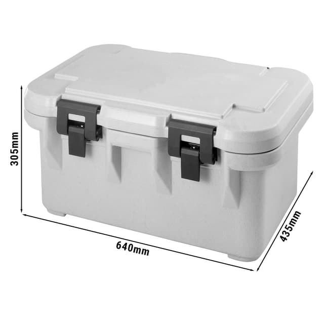 CAMBRO | ULTRA CAMTAINERS® - Termo nádoba 23,2L - pro 1x GN 1/1 - skvrnitě šedá