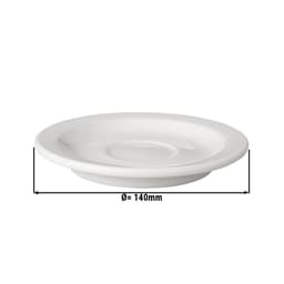 (6 pieces) BUDGETLINE  Saucer Mammoet - Ø 14 cm - White