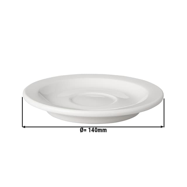 (6 pieces) BUDGETLINE  Saucer Mammoet - Ø 14 cm - White