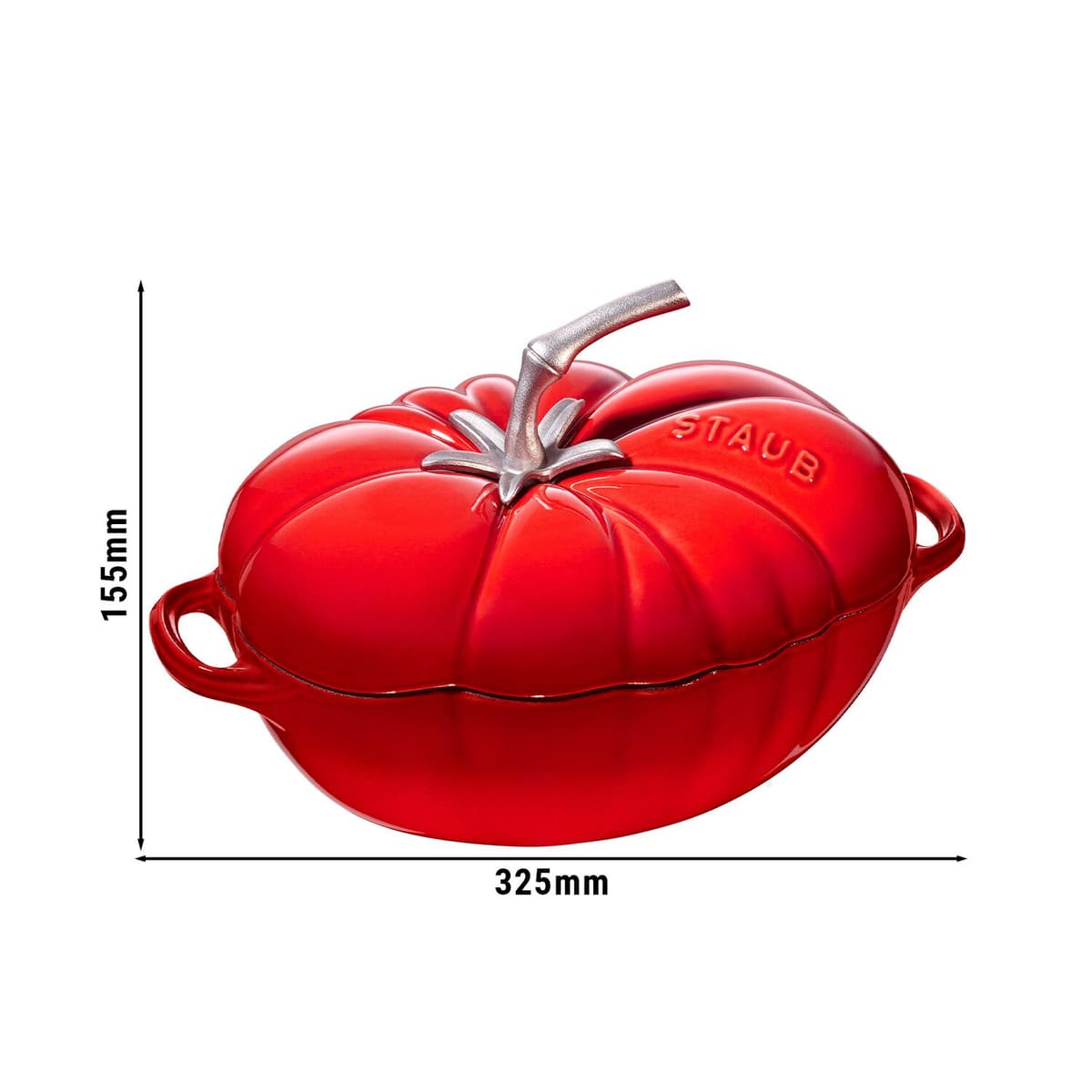 STAUB | LA COCOTTE - Hrnec Cocotte - tvar rajče - 250 mm - litina - třešňově červený