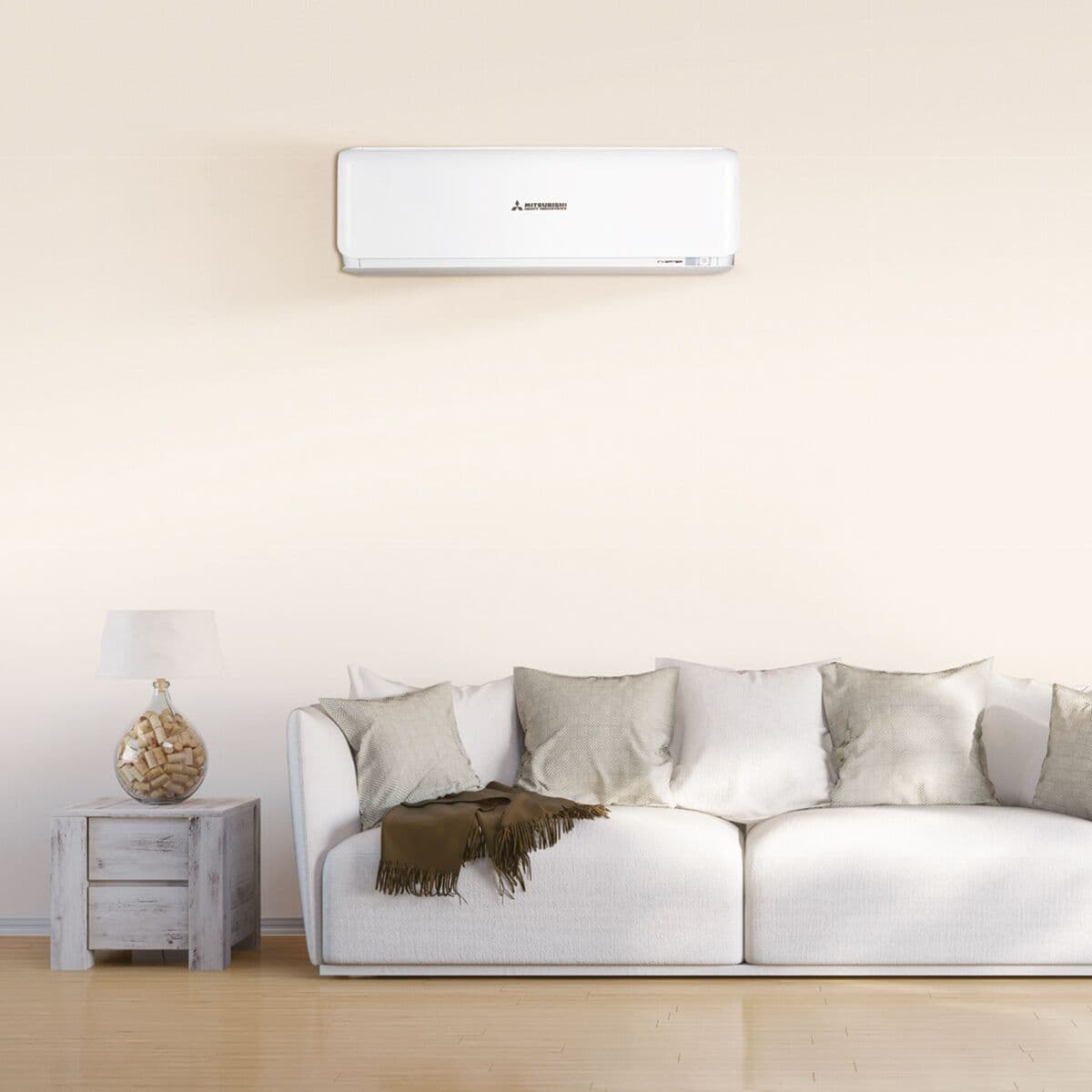 Mitsubishi air conditioner - for single rooms up to 44 m²	