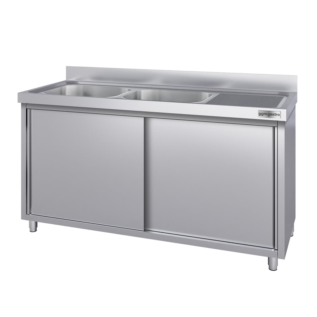 Spülschrank ECO - 2000x700mm - mit 2 Becken links