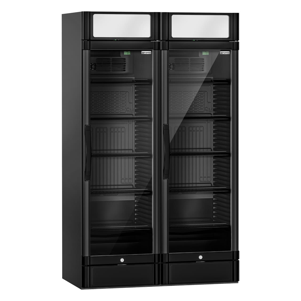 (2 pieces) Beverage refrigerator - 694 litres (total) - black