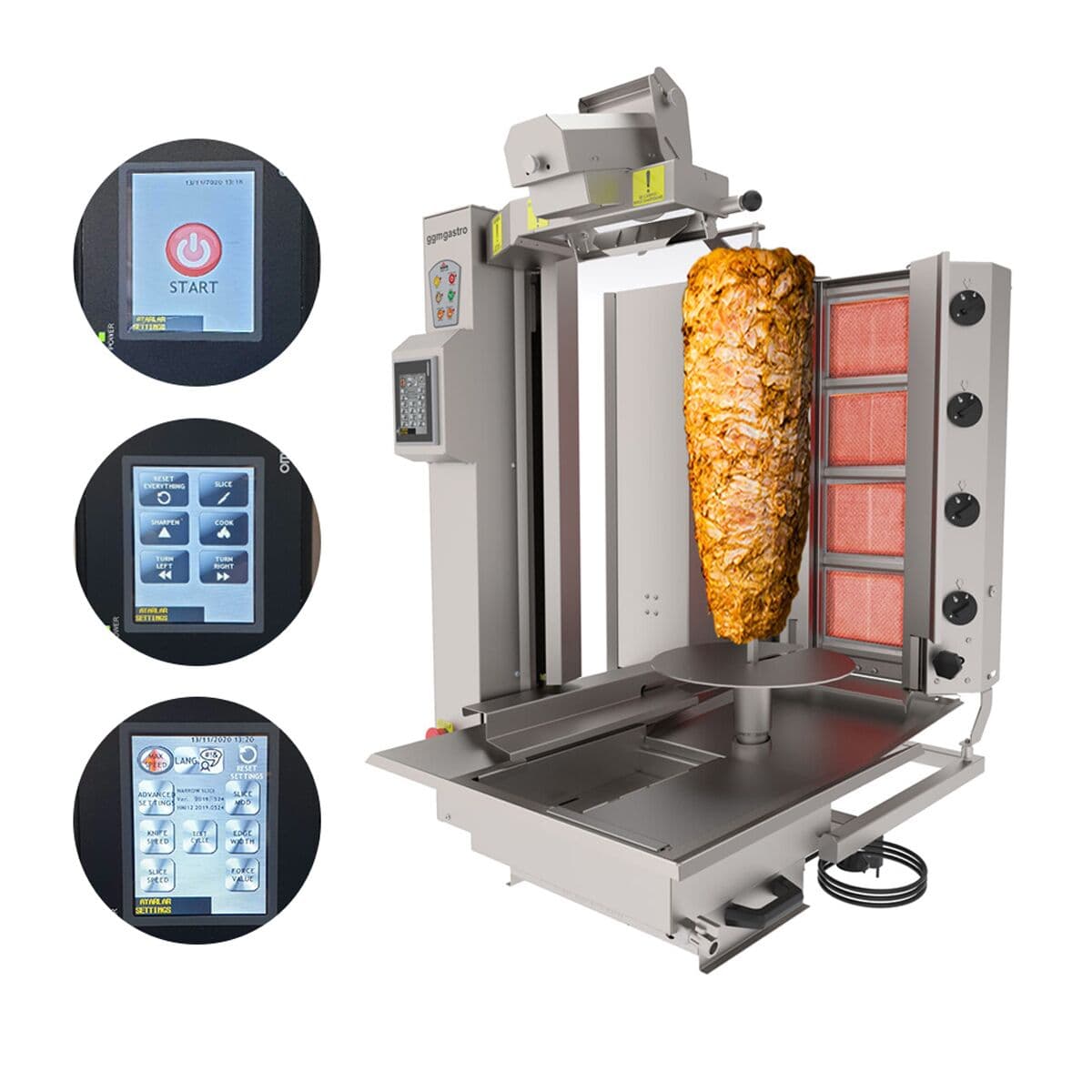 Plynový kebab robot - do max. 95 kg