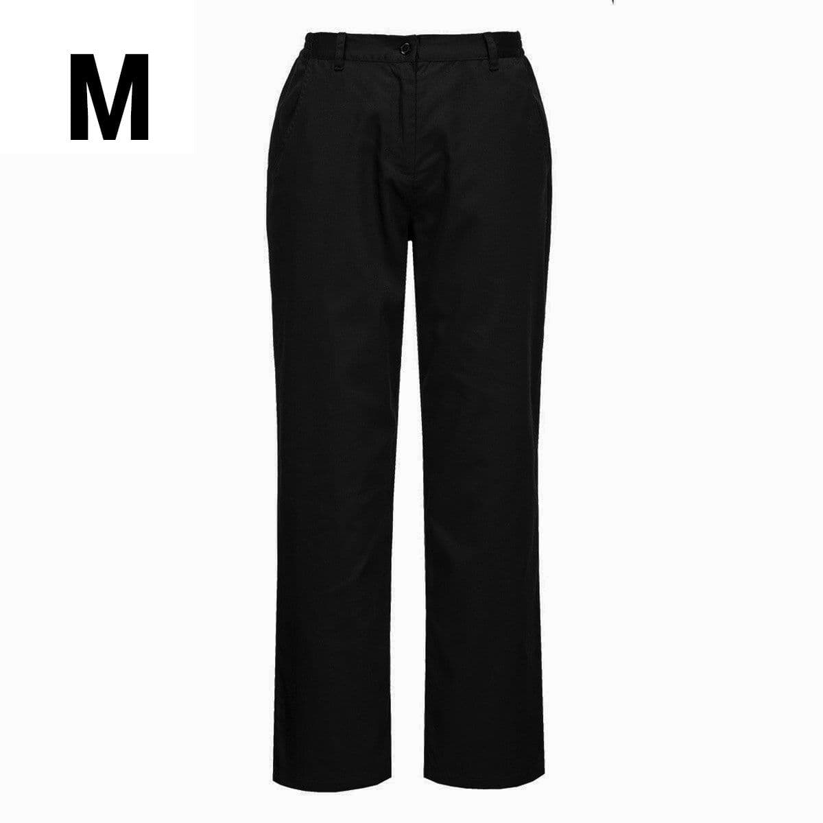 (5 pieces) Ladies Cooking Trousers Basic - Black - Size: M	