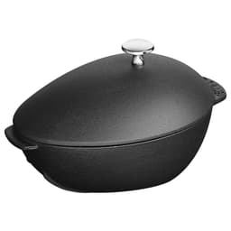 STAUB | SPECIALITY - Hrnec mušle - oválný - 250 mm - litina - černý