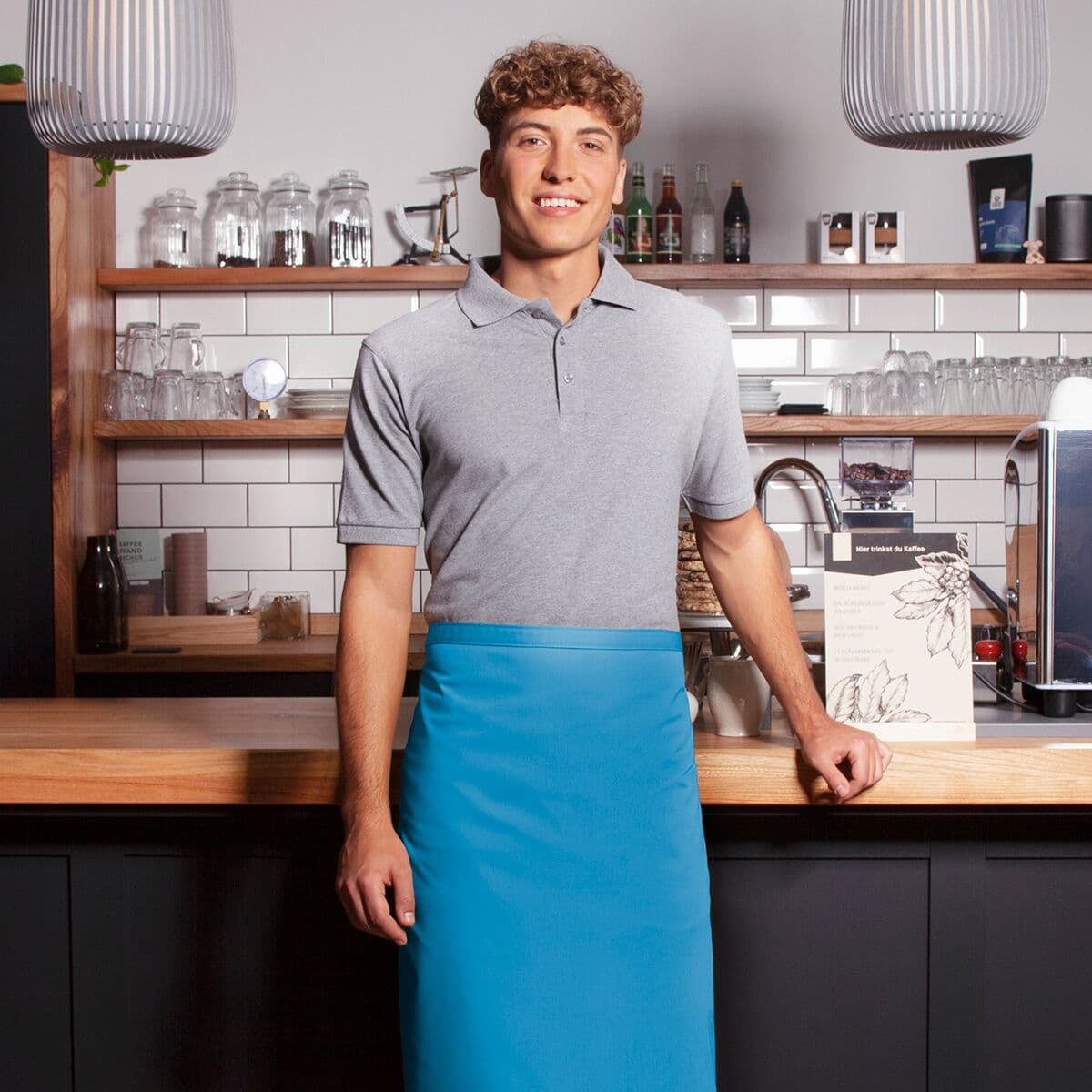 Karlowsky - Bistro Apron Basic - Turquoise