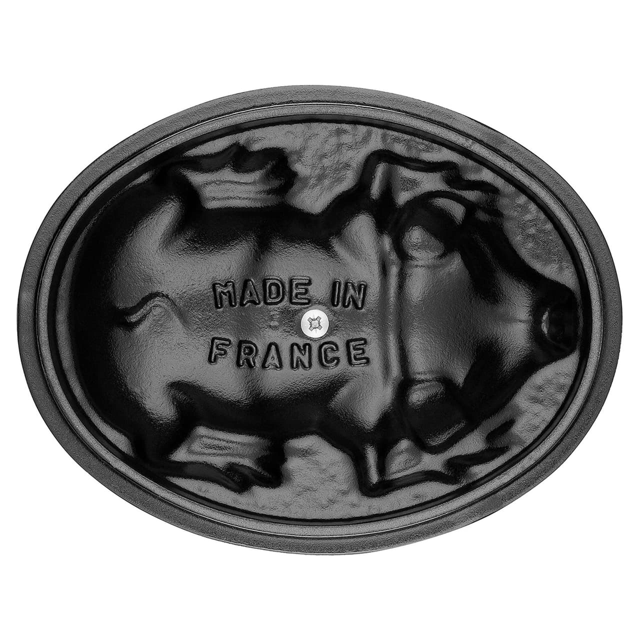 STAUB | LA COCOTTE - kokotka - poklice s prasátkem - oválná - 170 mm - litina - grafitově šedá