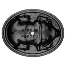 STAUB | LA COCOTTE - kokotka - poklice s prasátkem - oválná - 170 mm - litina - grafitově šedá