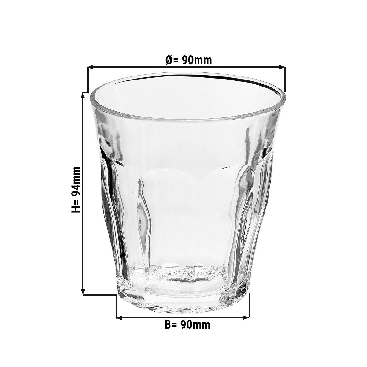 (6 Kusů) Duralex univerzální sklenice na pití - ISTANBUL - 310 ml - transparentní