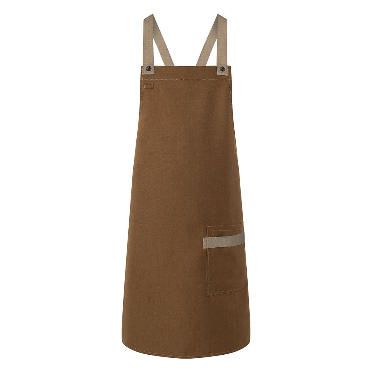 (6 pieces) Karlowsky - Bib Apron Urban Look - Cinnamon