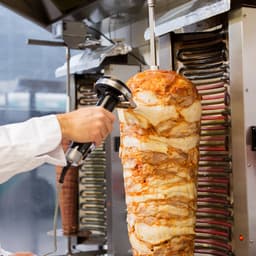 Kulatý řezací nůž s vroubkovaným ostřím - Ø 120 mm na kebab | Nůž na kebab | Nůž na gyros | Nerezová ocel | Gastro