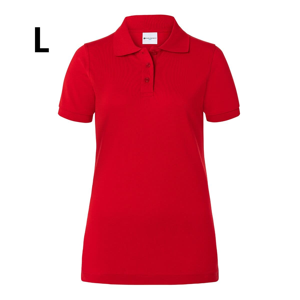 (6 pieces) Karlowsky - Ladies Workwear Poloshirt Basic - Red - Size: L