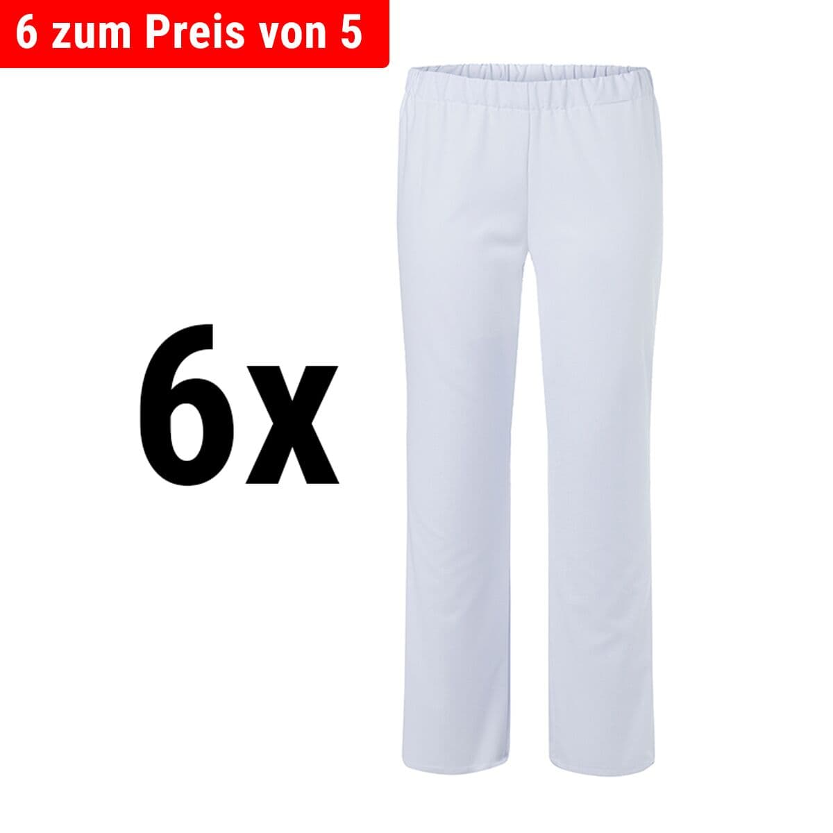 (6 pieces) Karlowsky - Slip-on pants Kaspar - White - Size: 3XL