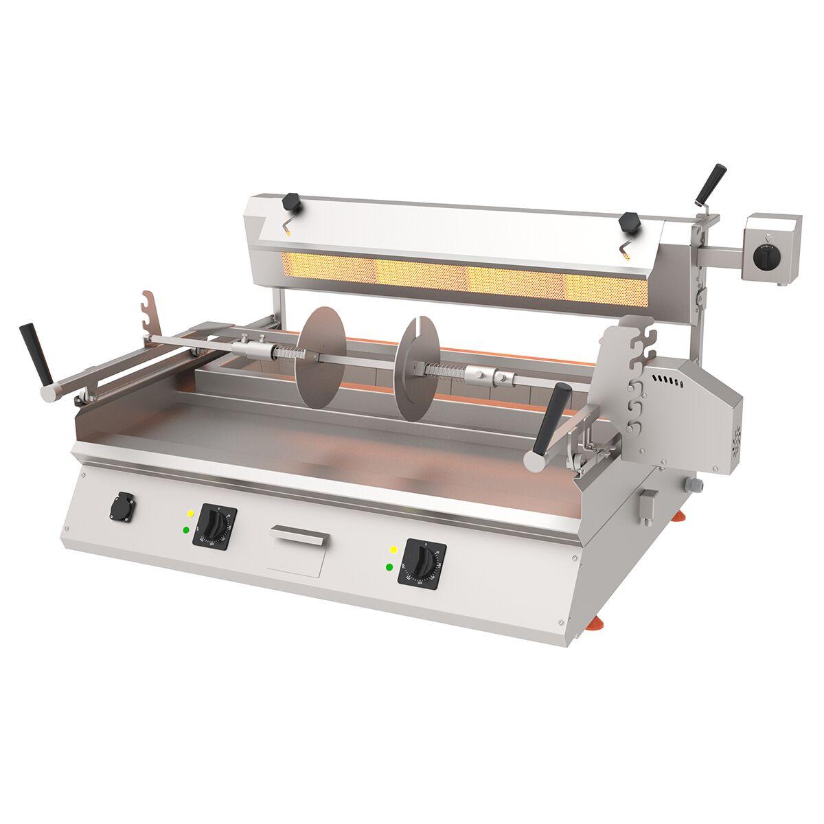 Cag Kebab machine - 9,8kW - horizontal - table-top unit