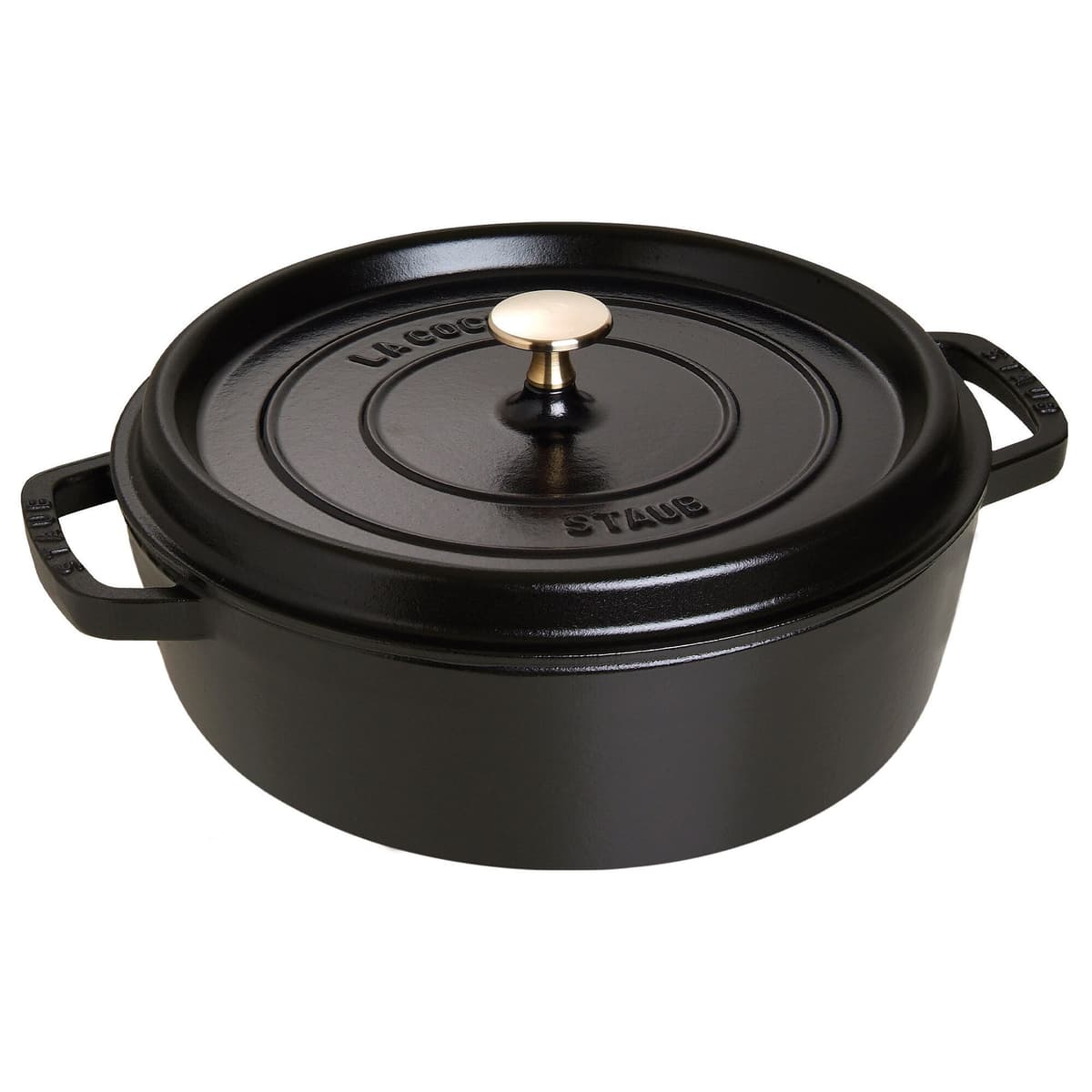 STAUB | LA COCOTTE - Hrnec Cocotte mělký - Ø 280 mm - litina - černá