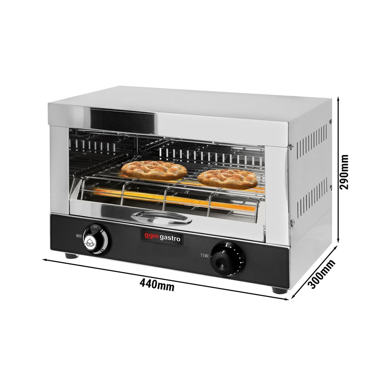 Electric Pita Oven/ Salamander KOMPAKT - 2,4 kW - 230 Volt