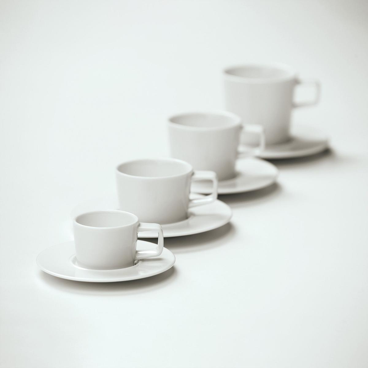 (6 Kusů) WHITE DELIGHT - Espresso-podšálek - Ø 130mm - bílý