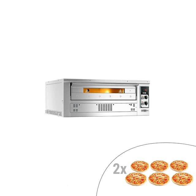 (2 pieces) Gas pizza oven - 6+6x 35cm - Manual