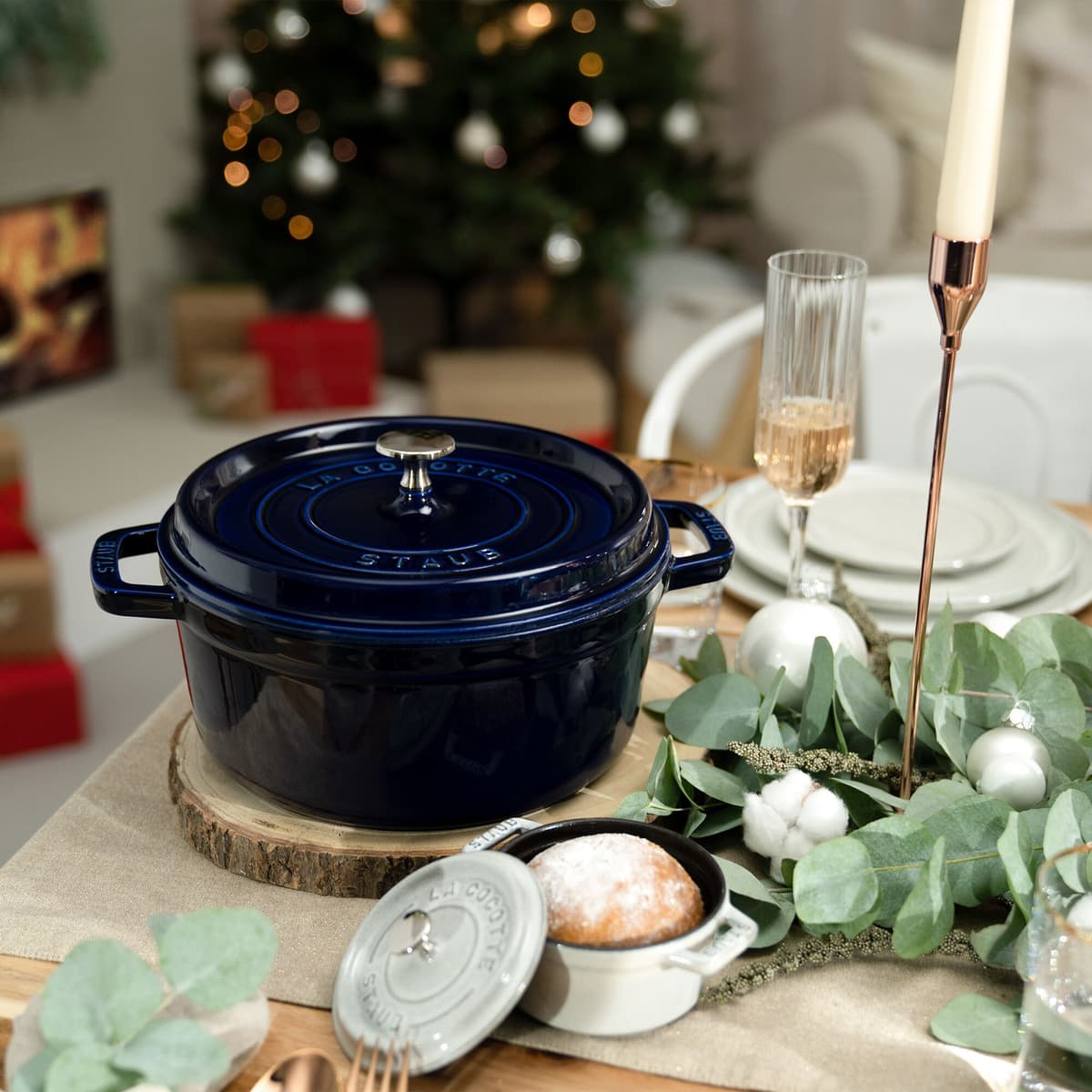 STAUB | LA COCOTTE - kokotka - Ø 220 mm - litina - tmavě modrá