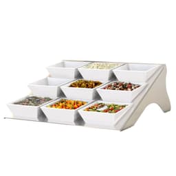 Etagerie / Buffet stand - incl. 9 melamine bowls - angular	