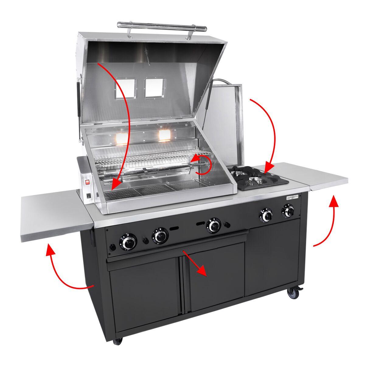 Grill Station - Professional BBQ Kitchen - Black	