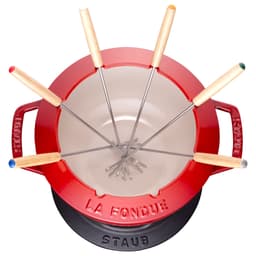 STAUB | SPECIALITIES - Fondue set - Ø 180 mm - litina - třešňově červená