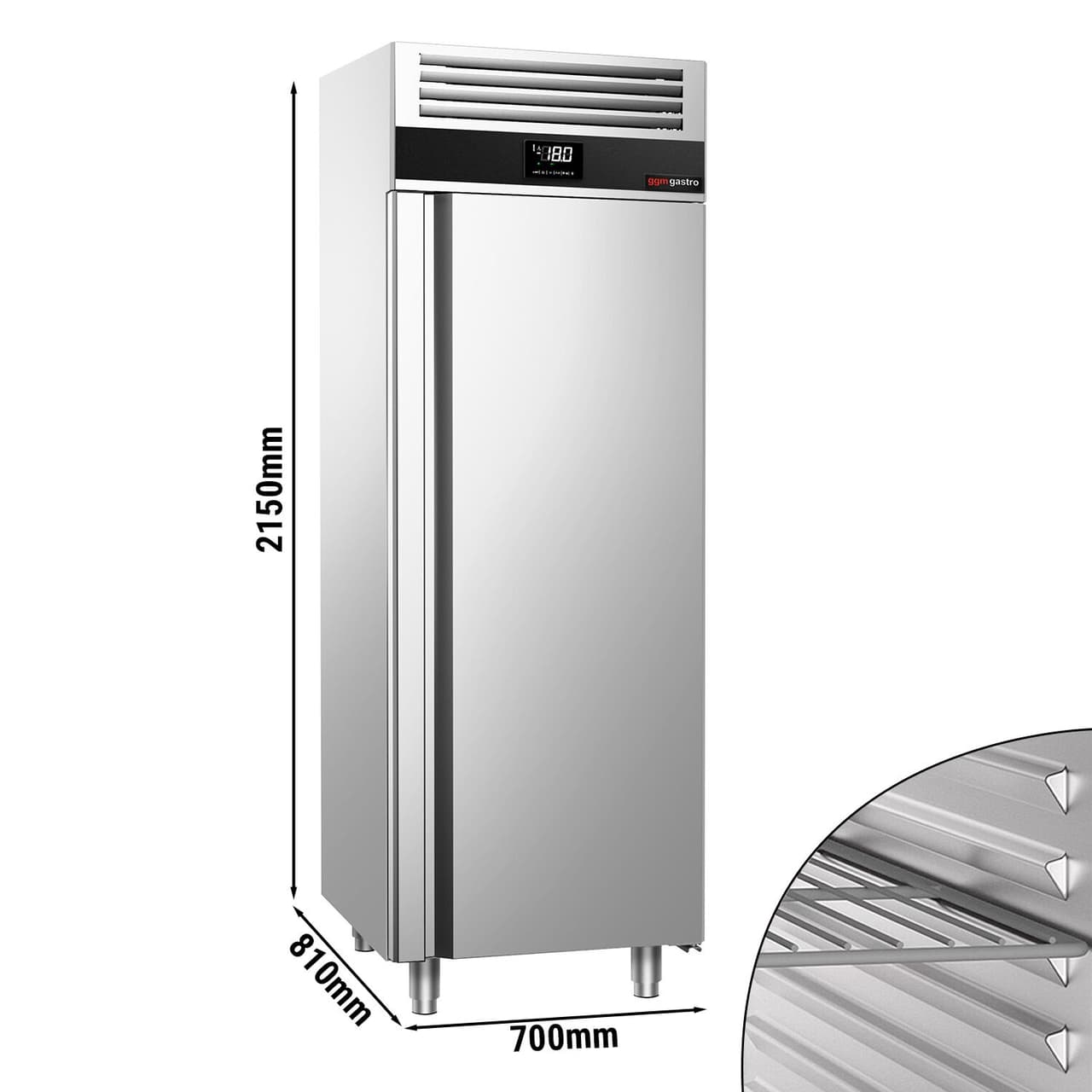 Mrazák - 0,7 x 0,81 m - 700L - s 1 dveřmi