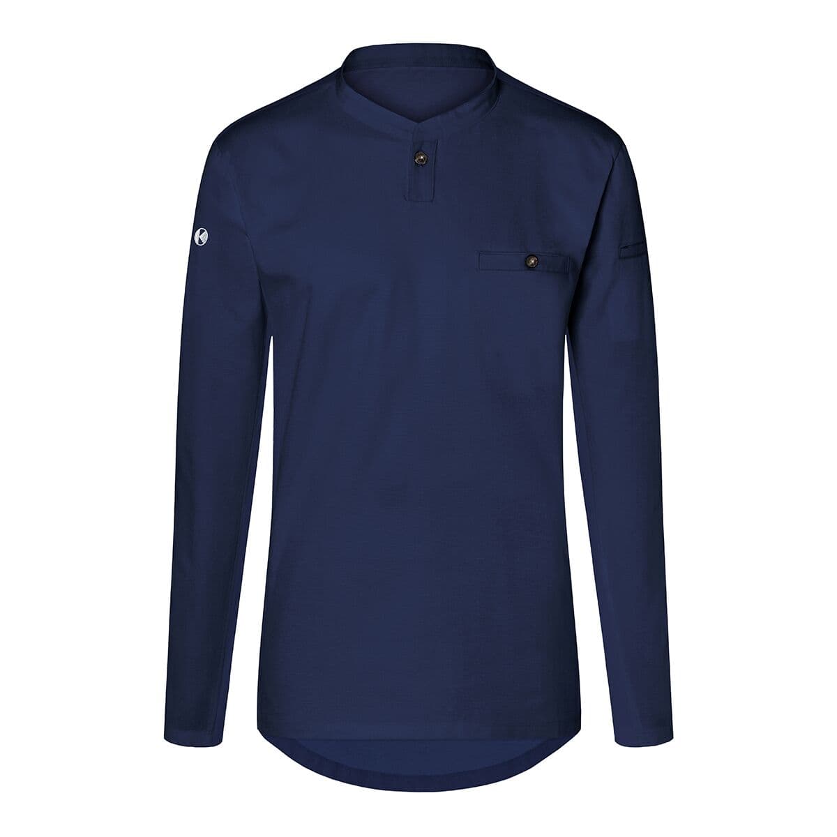 (6 pieces) Karlowsky - Long Sleeve Men's Work Shirt Performance - Navy - Size: L