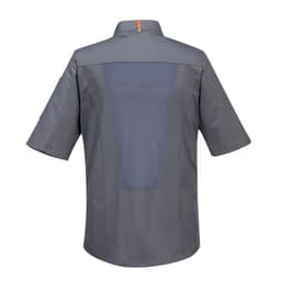 Short Sleeve MeshAir Pro Chef Jacket - Grey - Size: 3XL