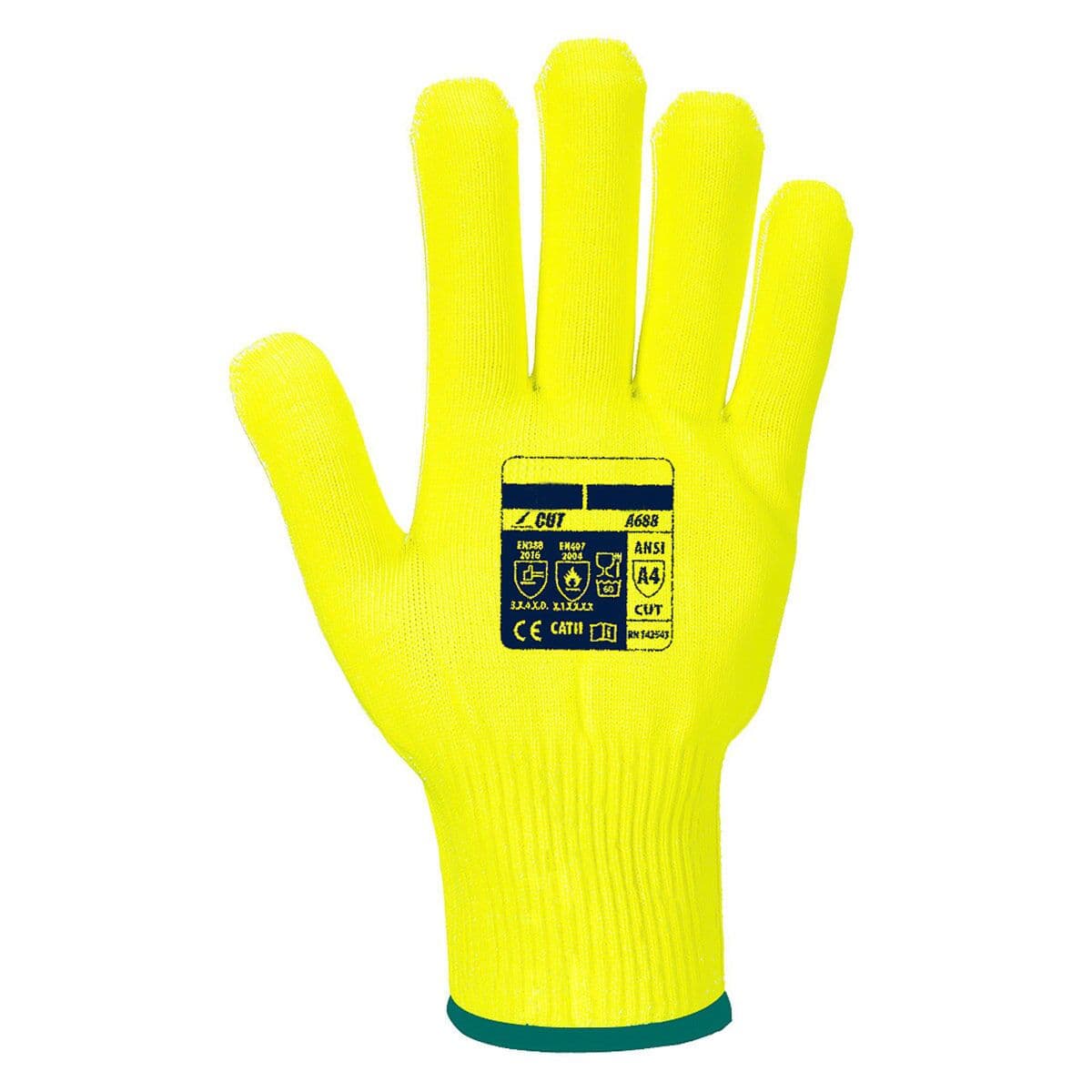 Cut protection gloves Pro Cut - Yellow - Size: XL	