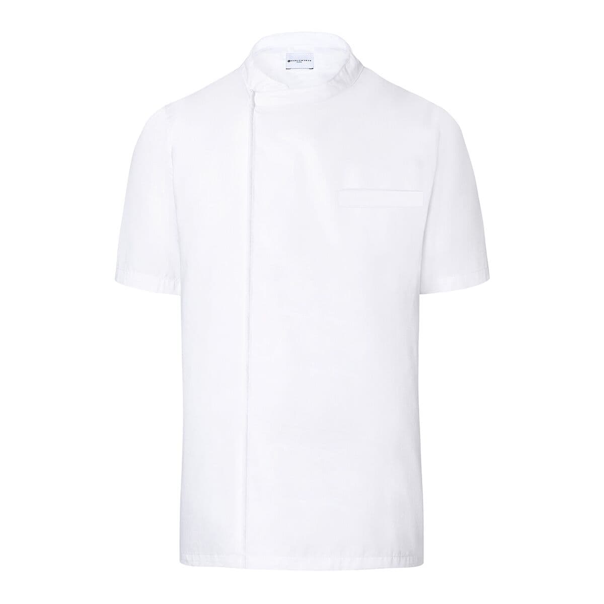 (6 pieces) Karlowsky - Short Sleeve Throw Over Cooking Shirt - White - Size: XS