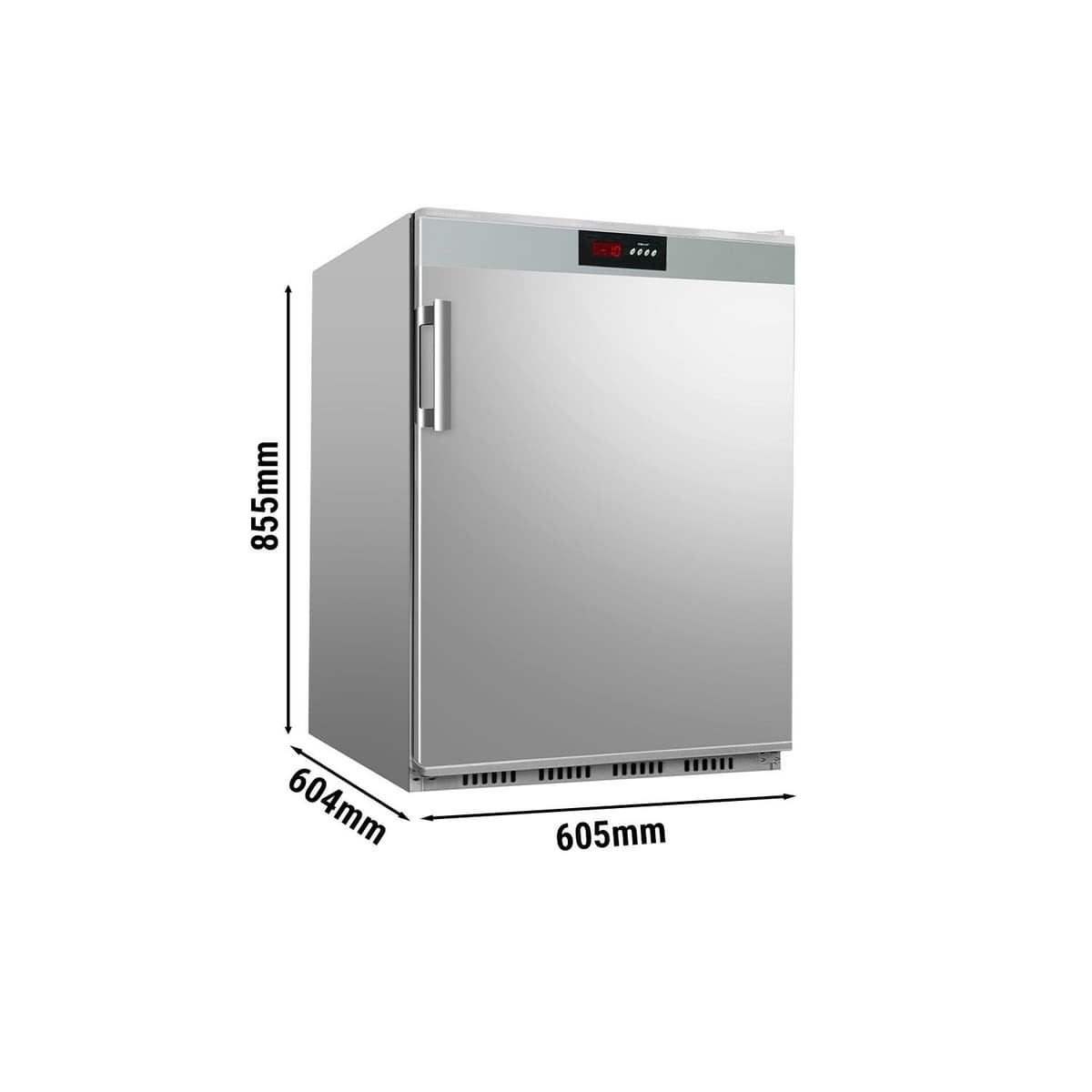 Refrigerator Stainless Steel PREMIUM - 200 litres - with 1 door