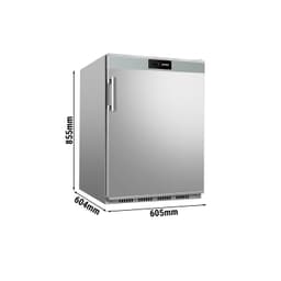 Refrigerator Stainless Steel PREMIUM - 200 litres - with 1 door